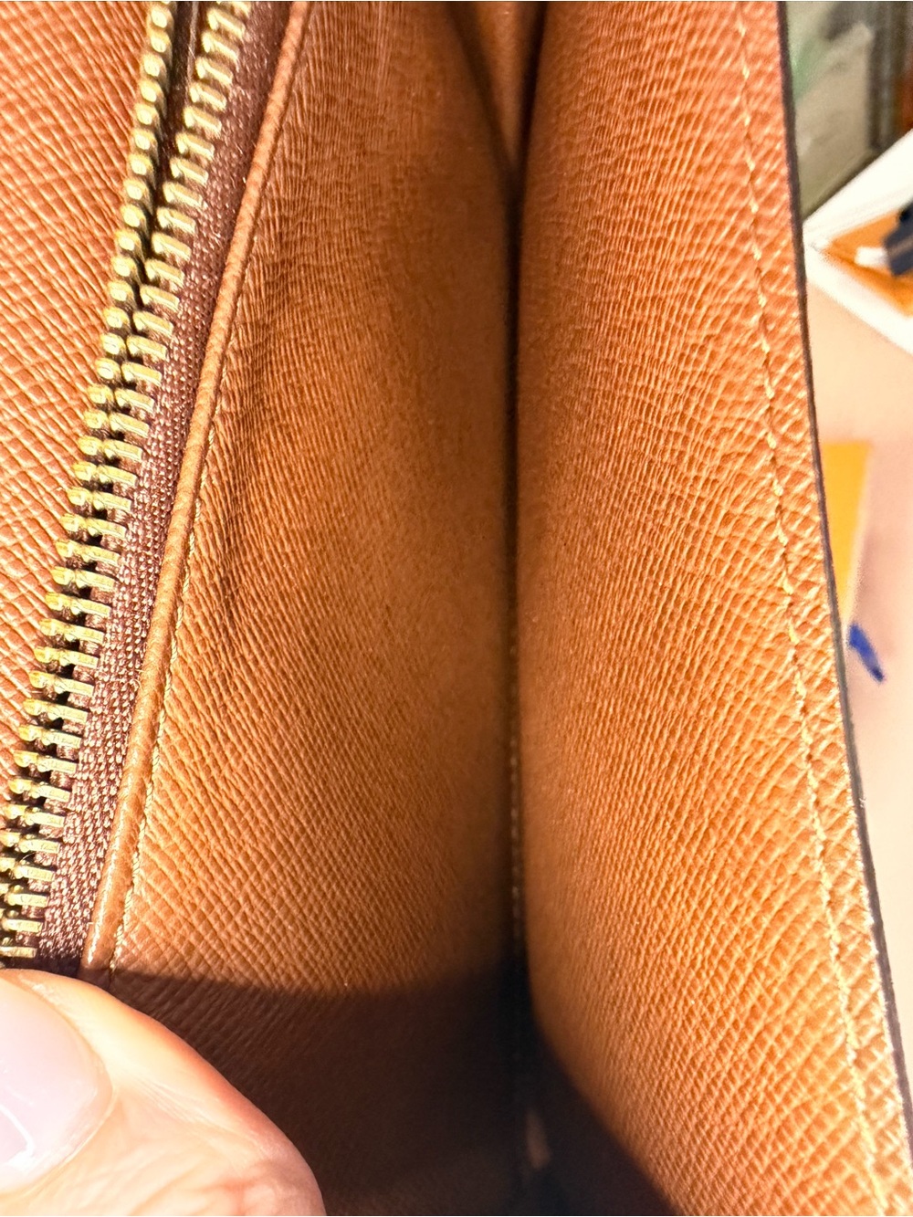Louis Vuitton Vintage Monogram Sarah Wallet Envelope Long Brown w/COA and Box - Picture 10 of 13
